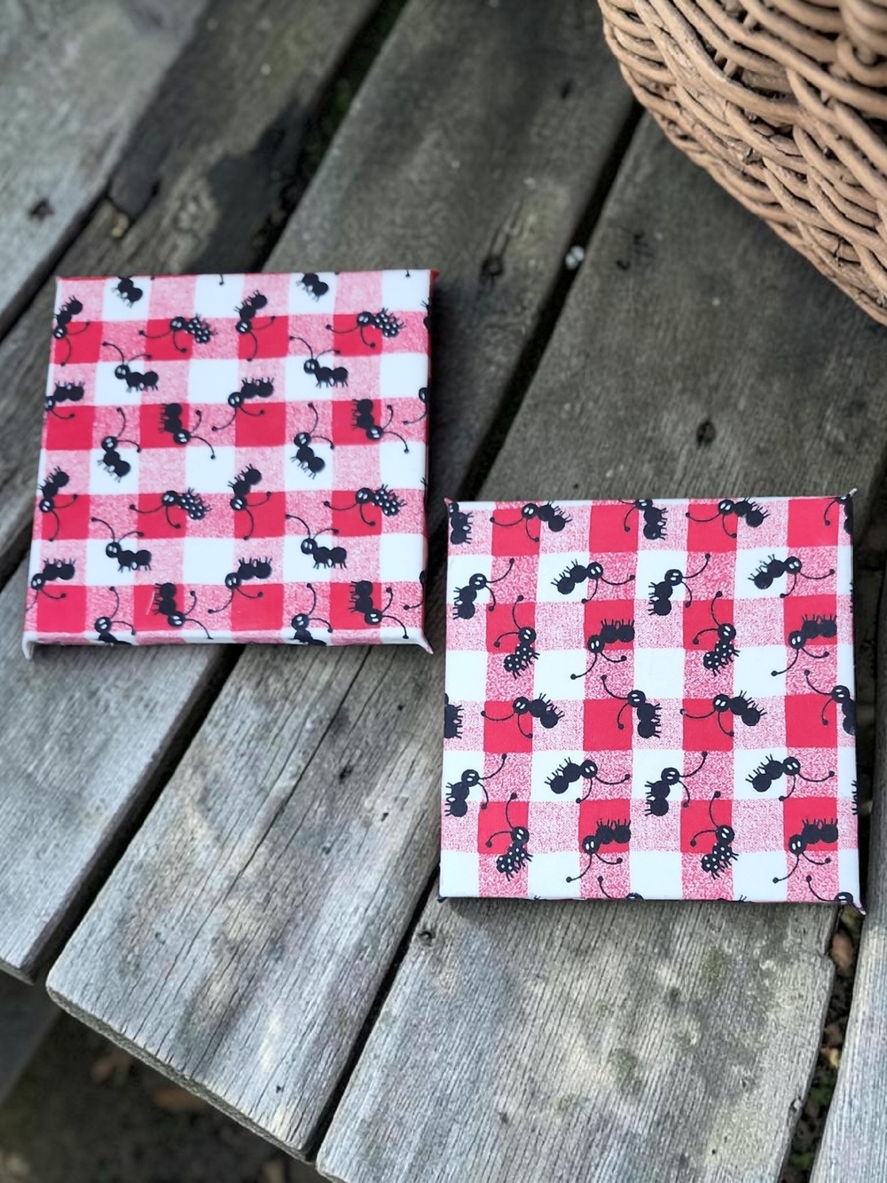 Ant Print Coaster Set